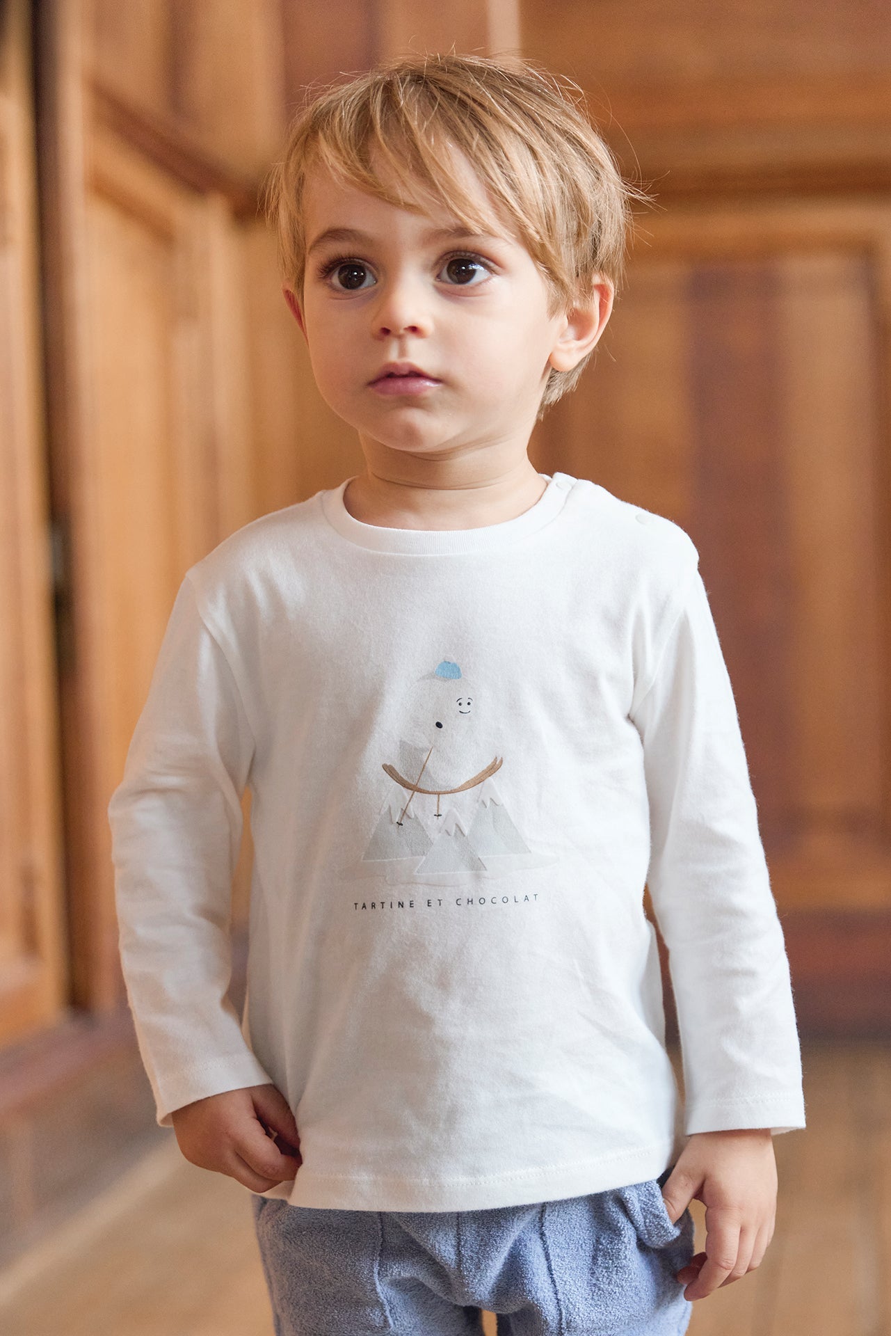 T-SHIRT Ecru Illustration yeti