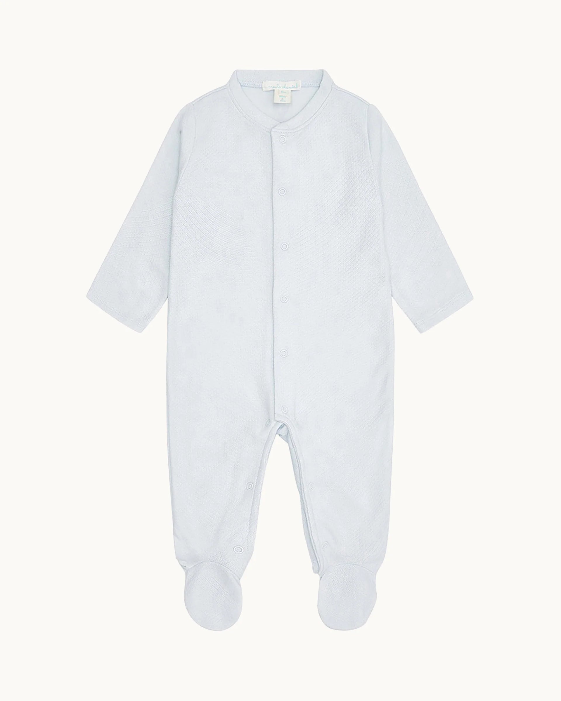 Angel Wing™ Pointelle Sleepsuit - Blue Regular