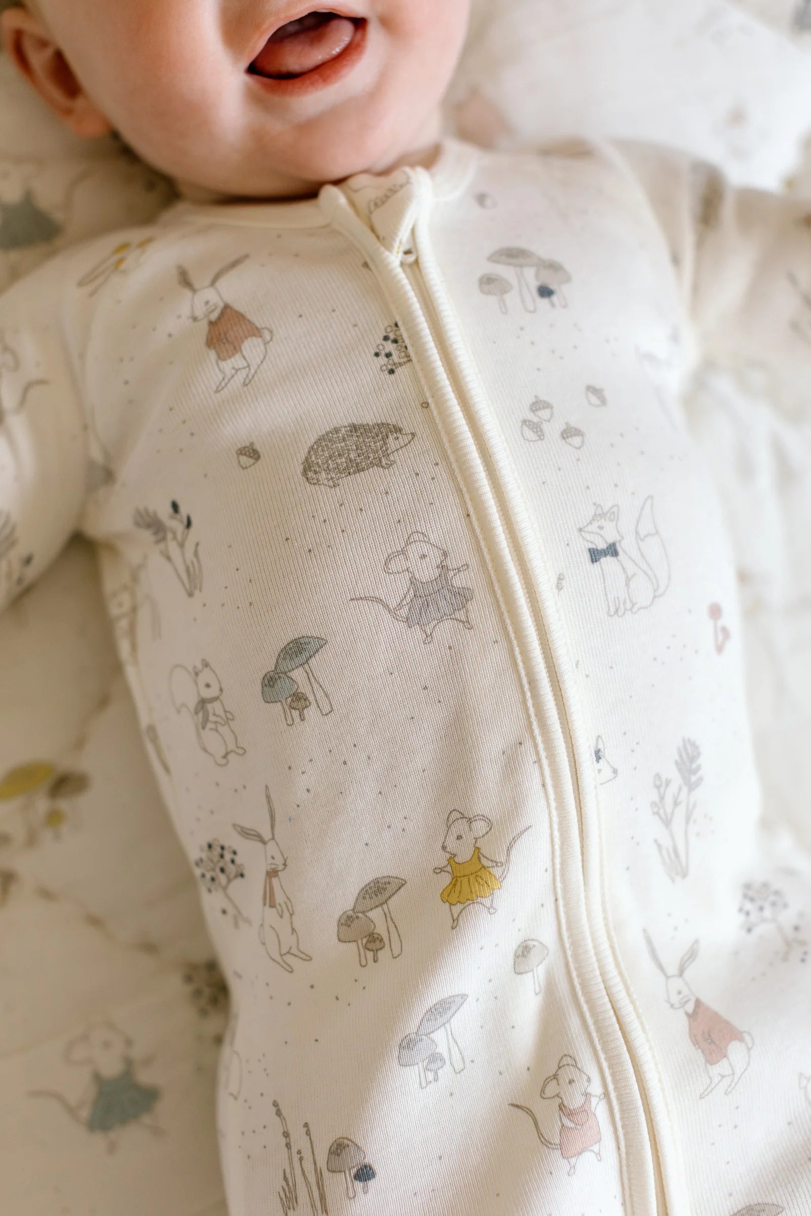 Ribbed Baby Sleeper Magical Forest by Pehr