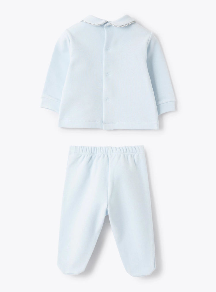 Two-piece cotton stretch fleece set