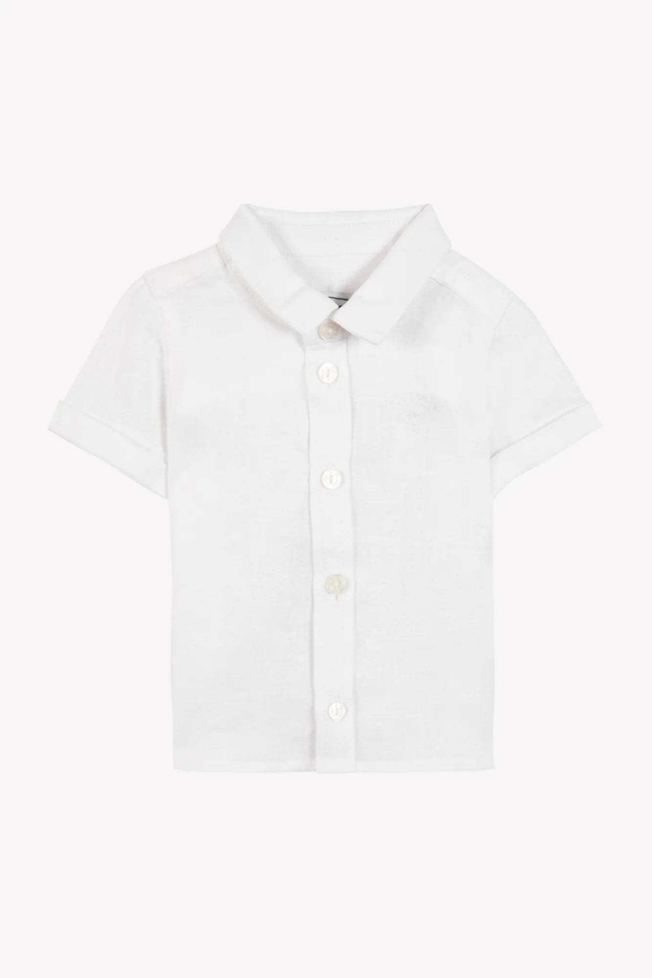 SHIRT – WHITE LINEN SHORT SLEEVES