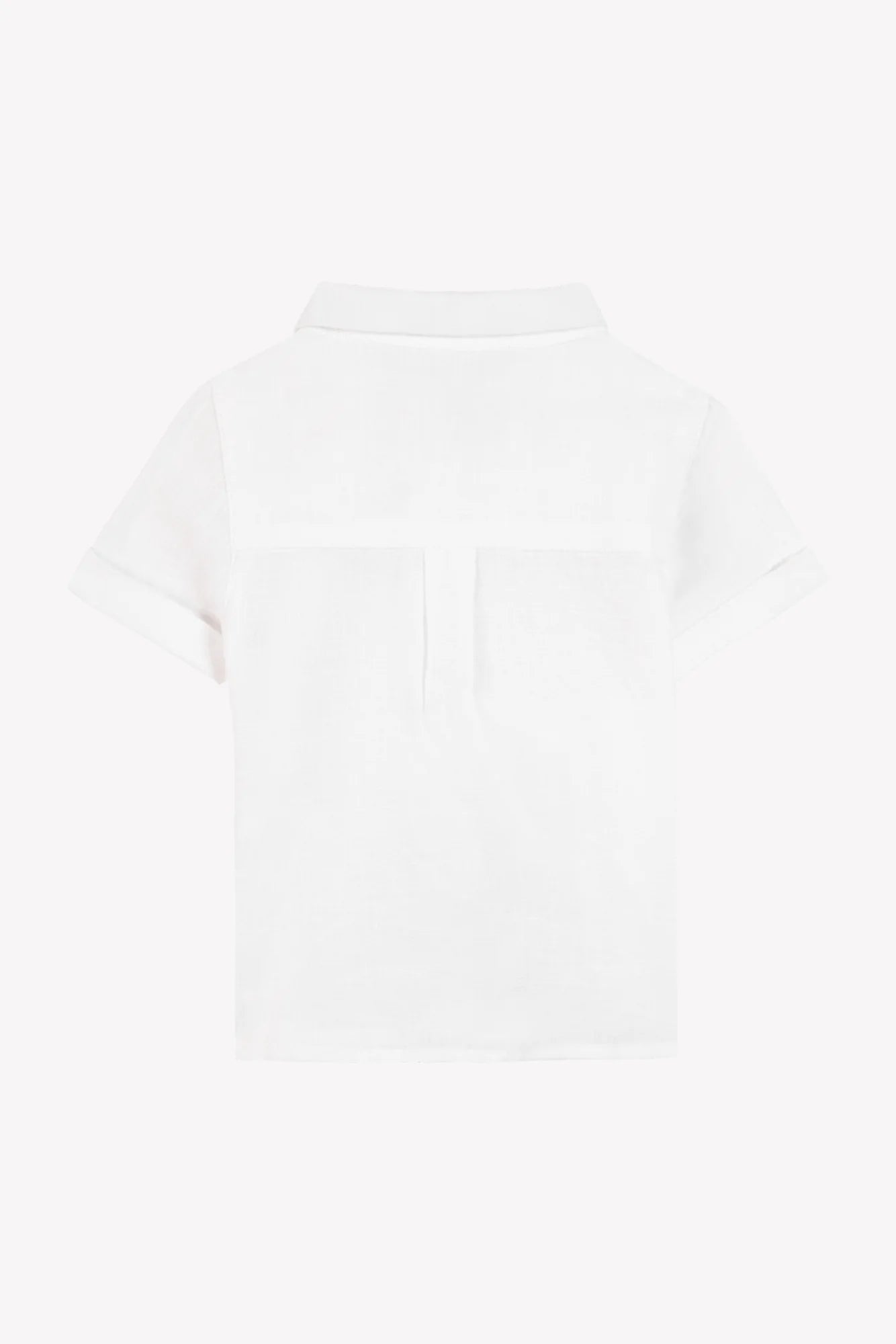 SHIRT – WHITE LINEN SHORT SLEEVES