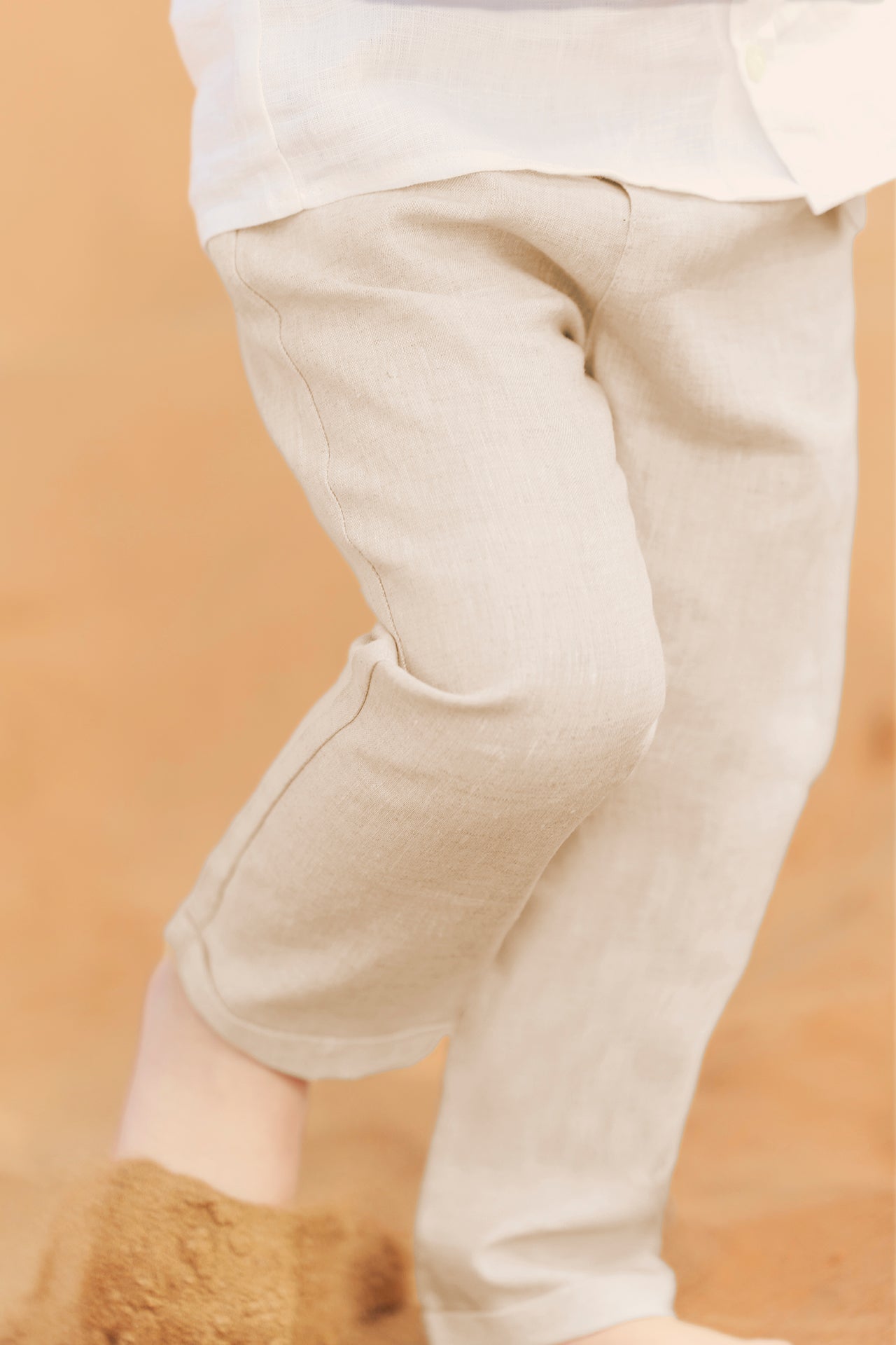 TROUSERS – BEIGE CHINA LINEN