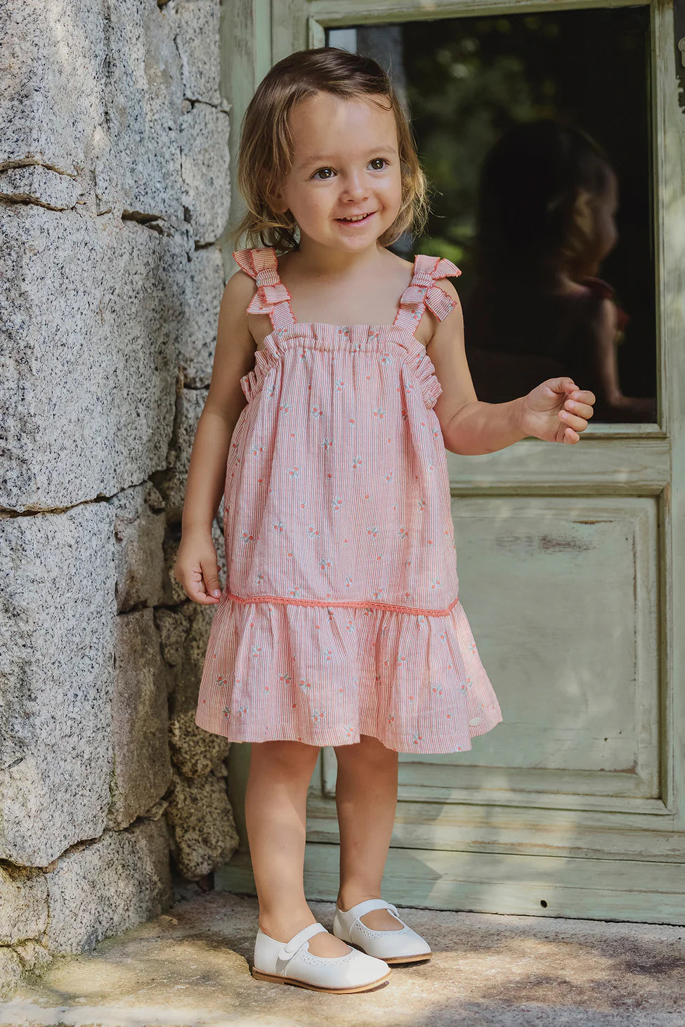 DRESS - COQUELICOT STRIPES