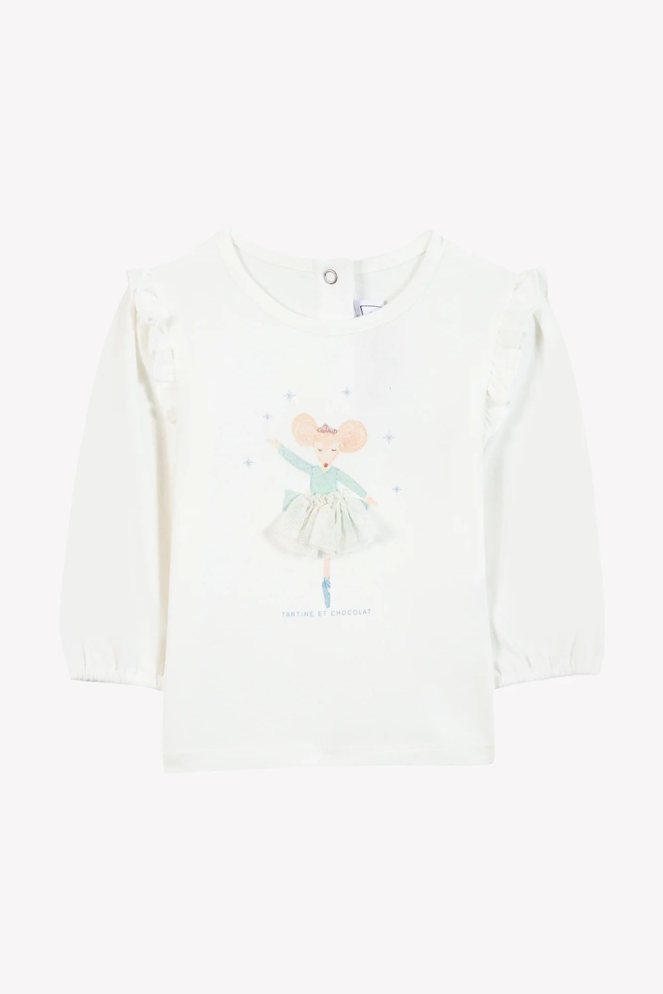 T-SHIRT Ecru Illustration winter garden