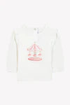 T-shirt praline Illustration merry -go -round