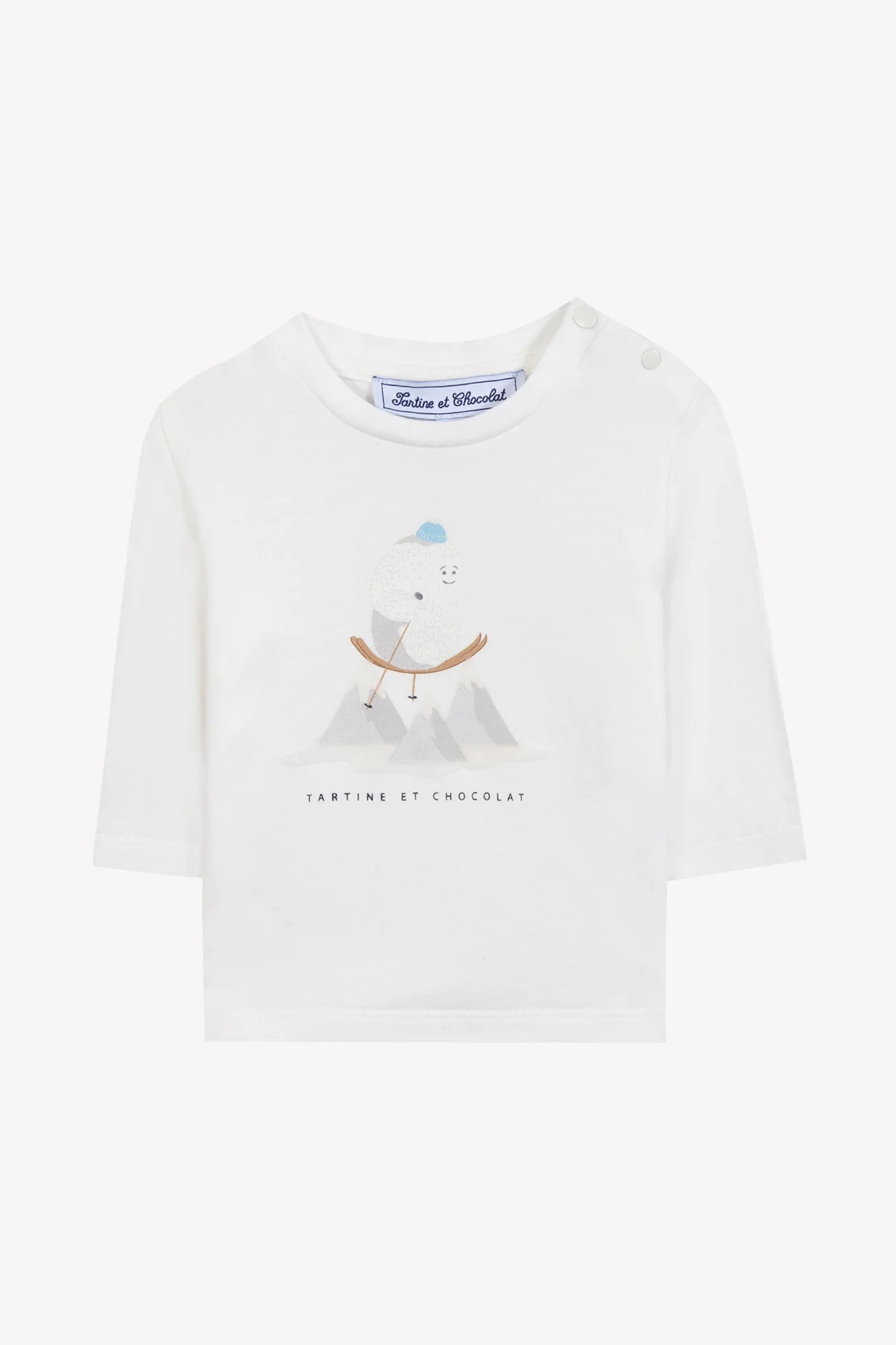 T-SHIRT Ecru Illustration yeti