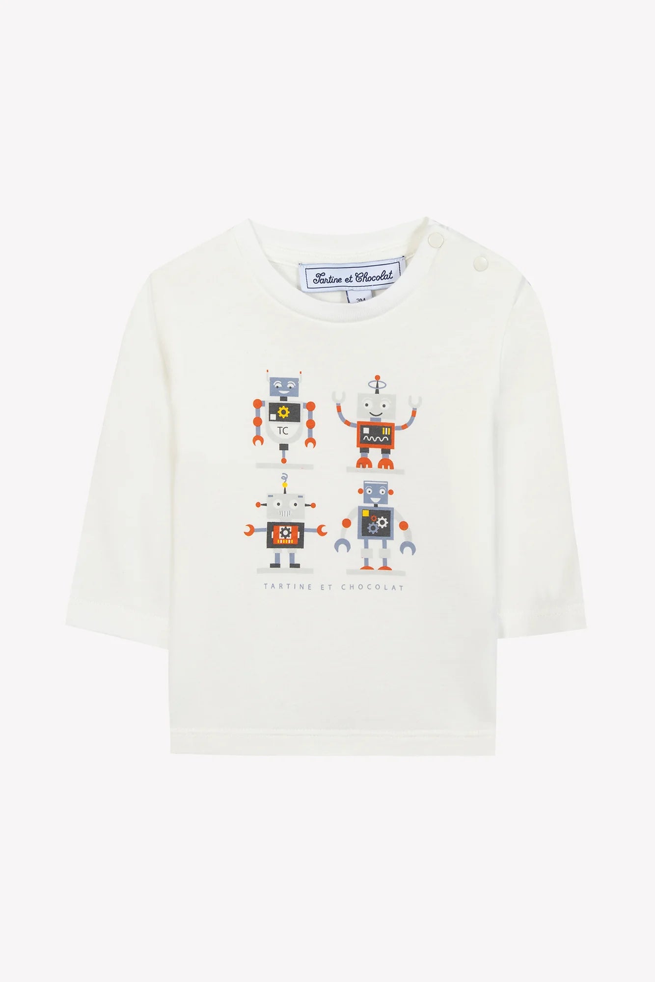 T-SHIRT Blue Greye Illustration robots