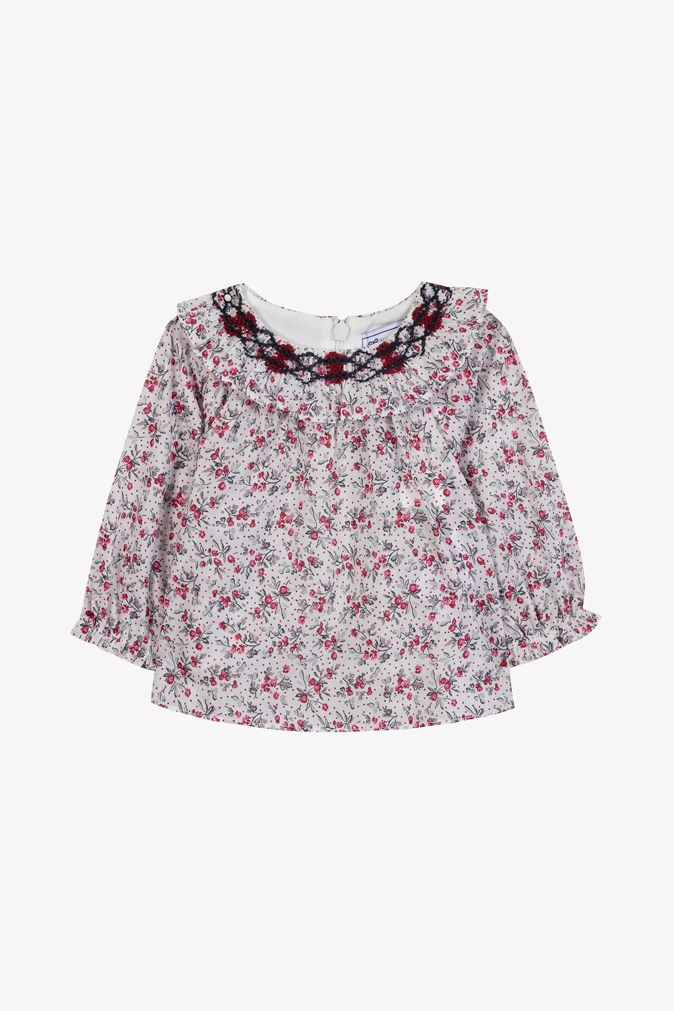 Blouse Ecru Print flowery