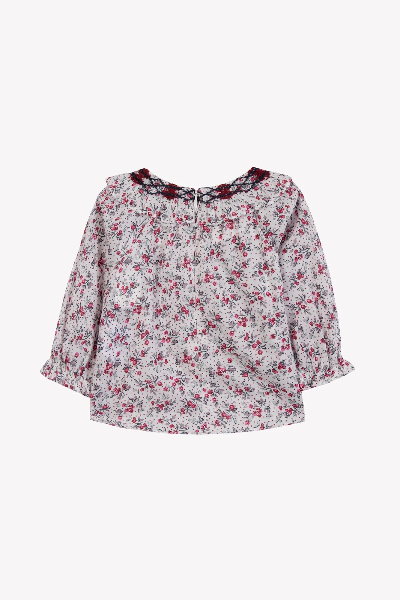 Blouse Ecru Print flowery
