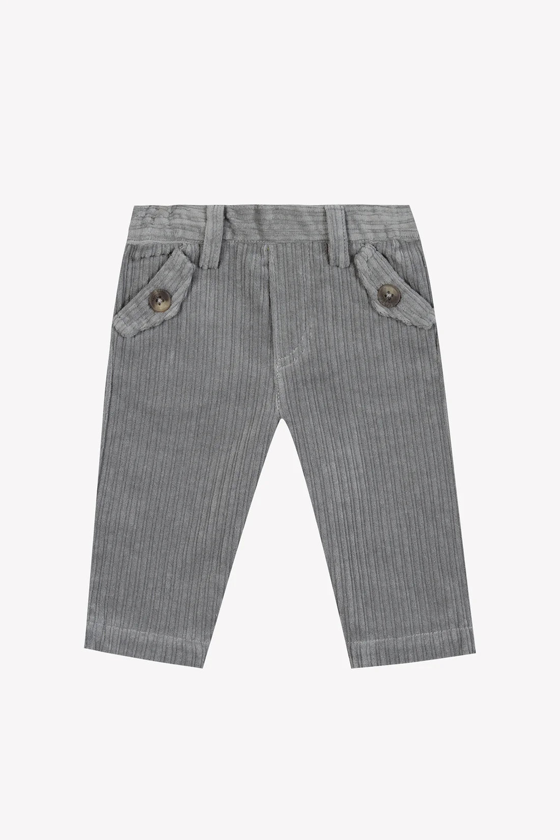 TROUSERS Grey in Velvet
