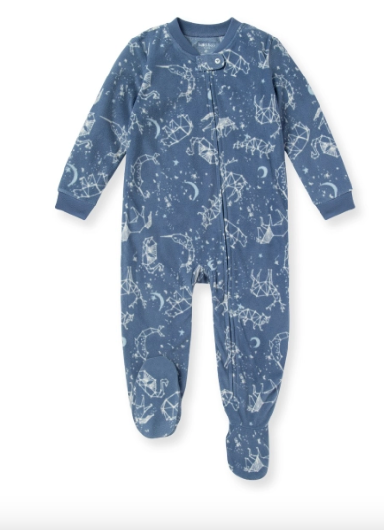 Constellation polarbee™ Repreve® Fleece Pajamas - Newborn by Burt's bees baby