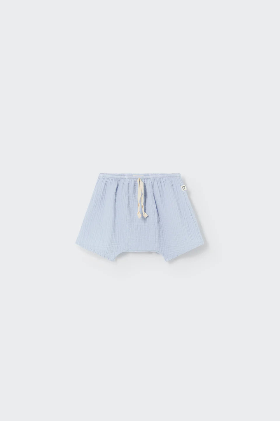 SOFT GAUZE BABY SHORTS - FROSTY GREEN