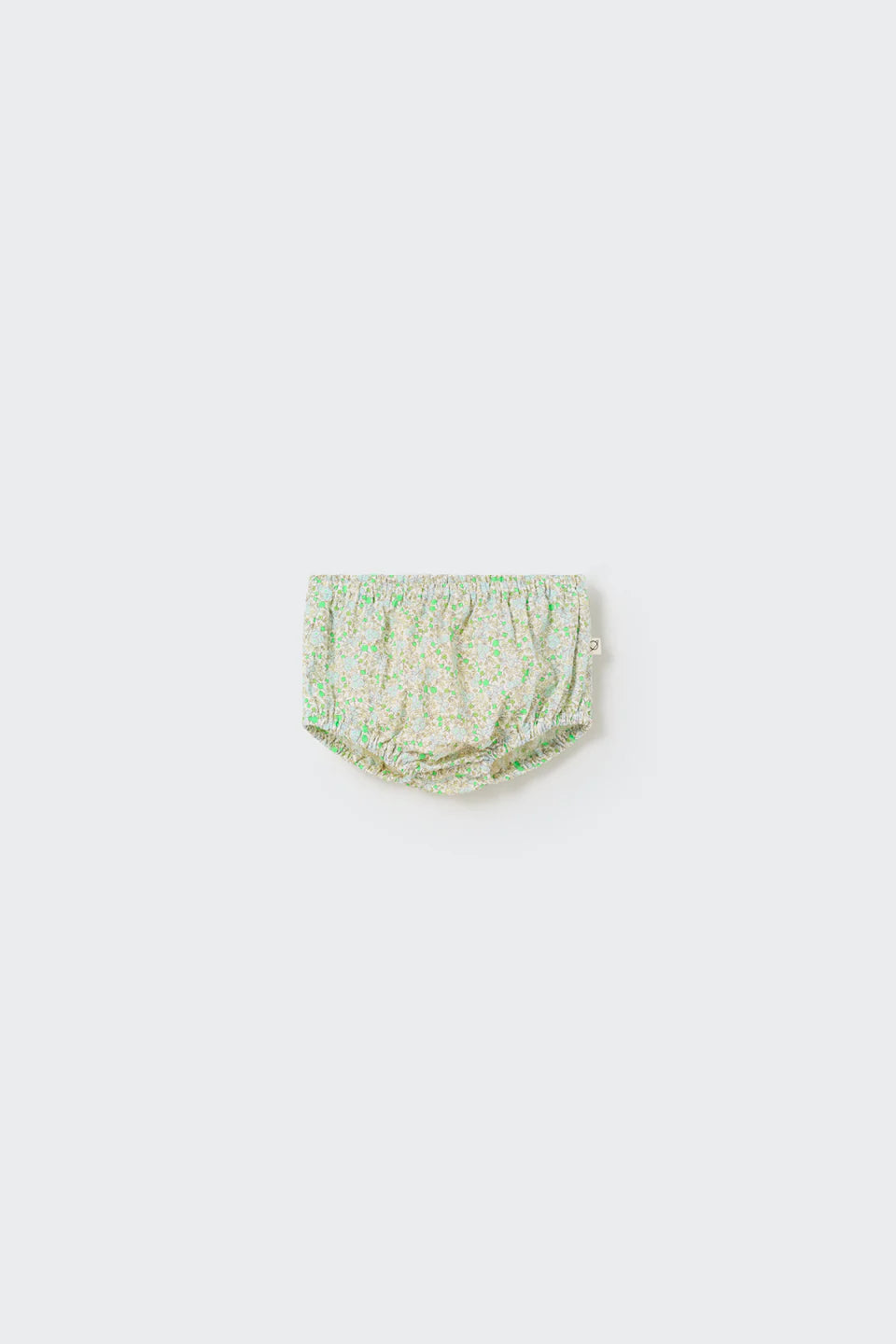 ORGANIC FLORAL BABY BLOOMERS Neon Coral